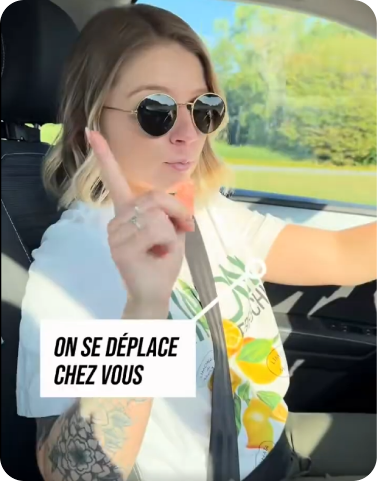 Tournage d’une capsule en voiture : on se déplace chez vous